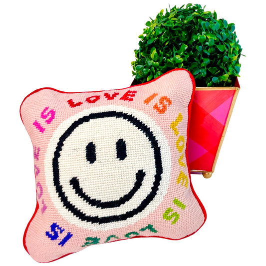 Furbish Studio - Love is Love Needlepoint Pillow
