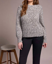 Tribal - Novelty Mix Long-sleeve Mock Neck Sweater