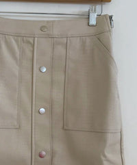 Melissa Nepton - Women's Russi Faux Leather Texture Mini Skirt
