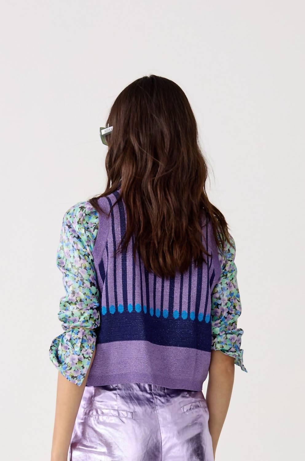 Lanhtropy - Kimchee Glitter Knitted Top