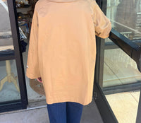 Fate Viviette Bow Tie Coat in khaki - women's jacket - detail view