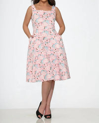Orchid Bloom - Floral Swing Dress