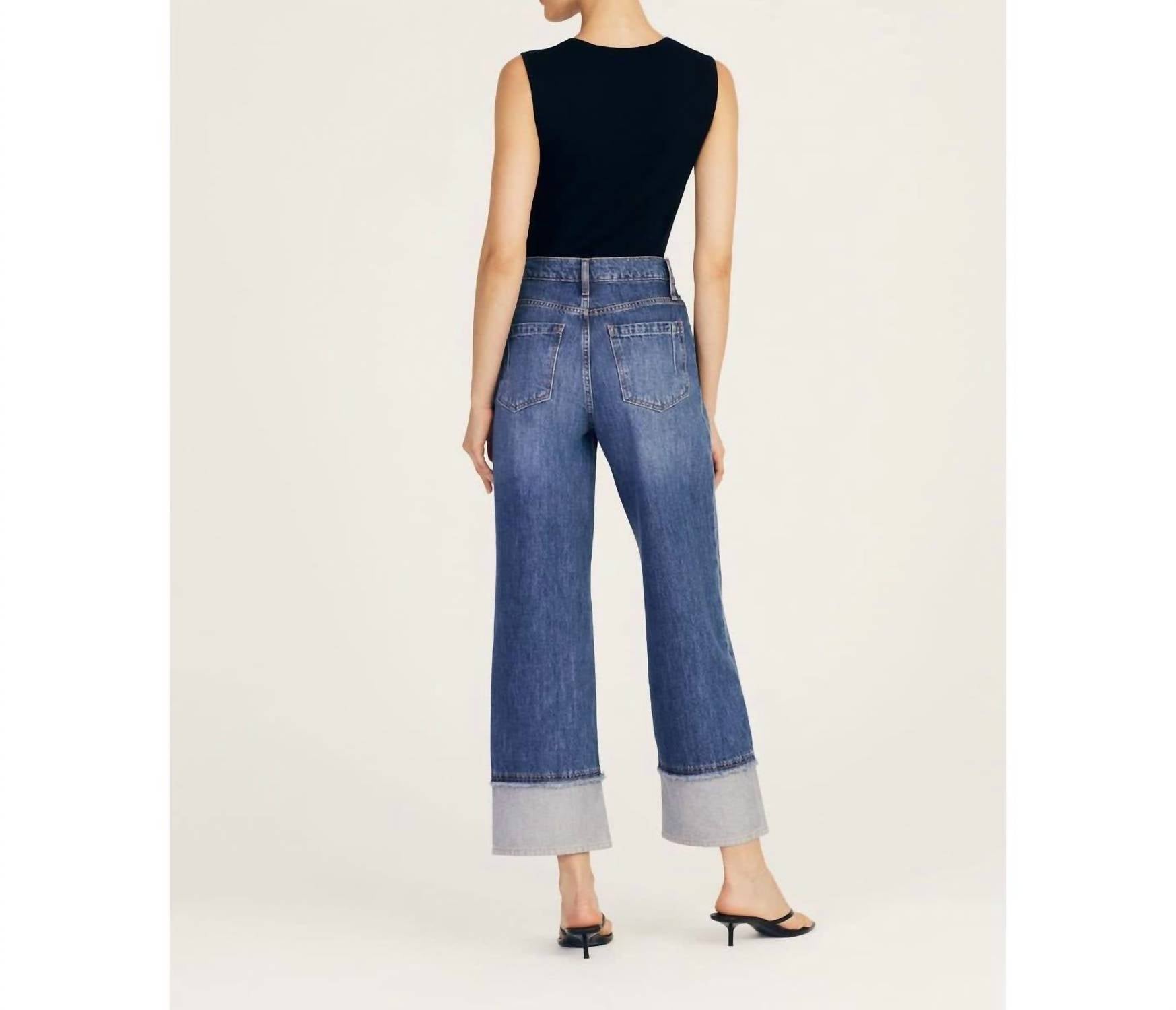 Derek Lam 10 Crosby - Simona Cuffed Straight Leg Jean