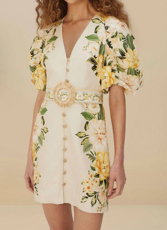 Farm Rio - Gardenia Cascade Dress