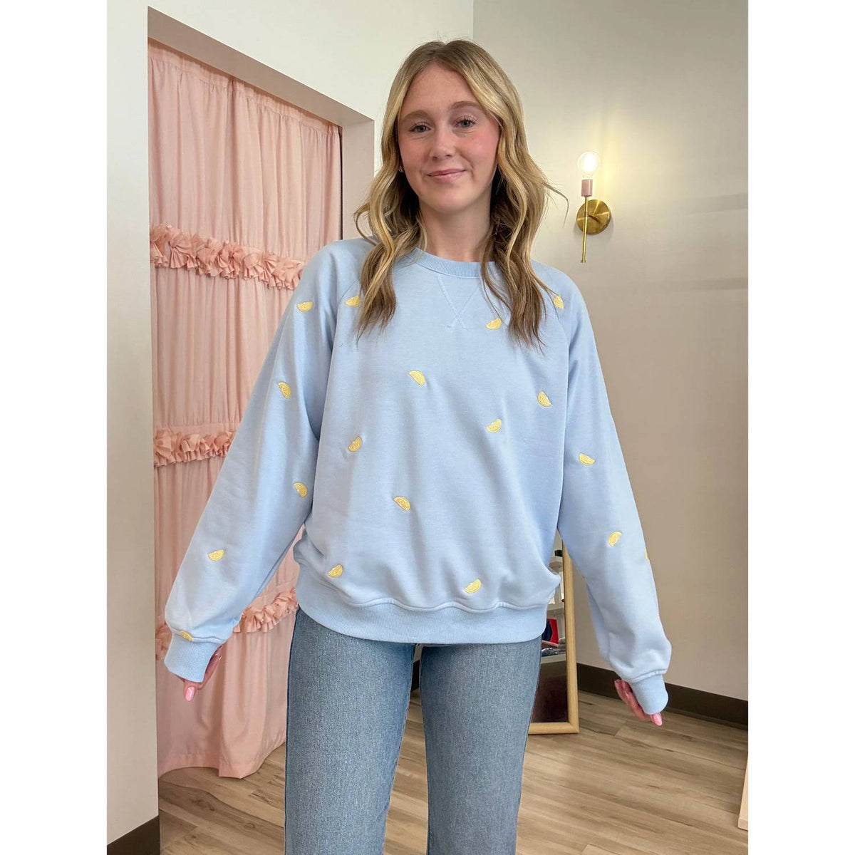 Sunday Edition - Women's Lemon Drop Crewneck Top