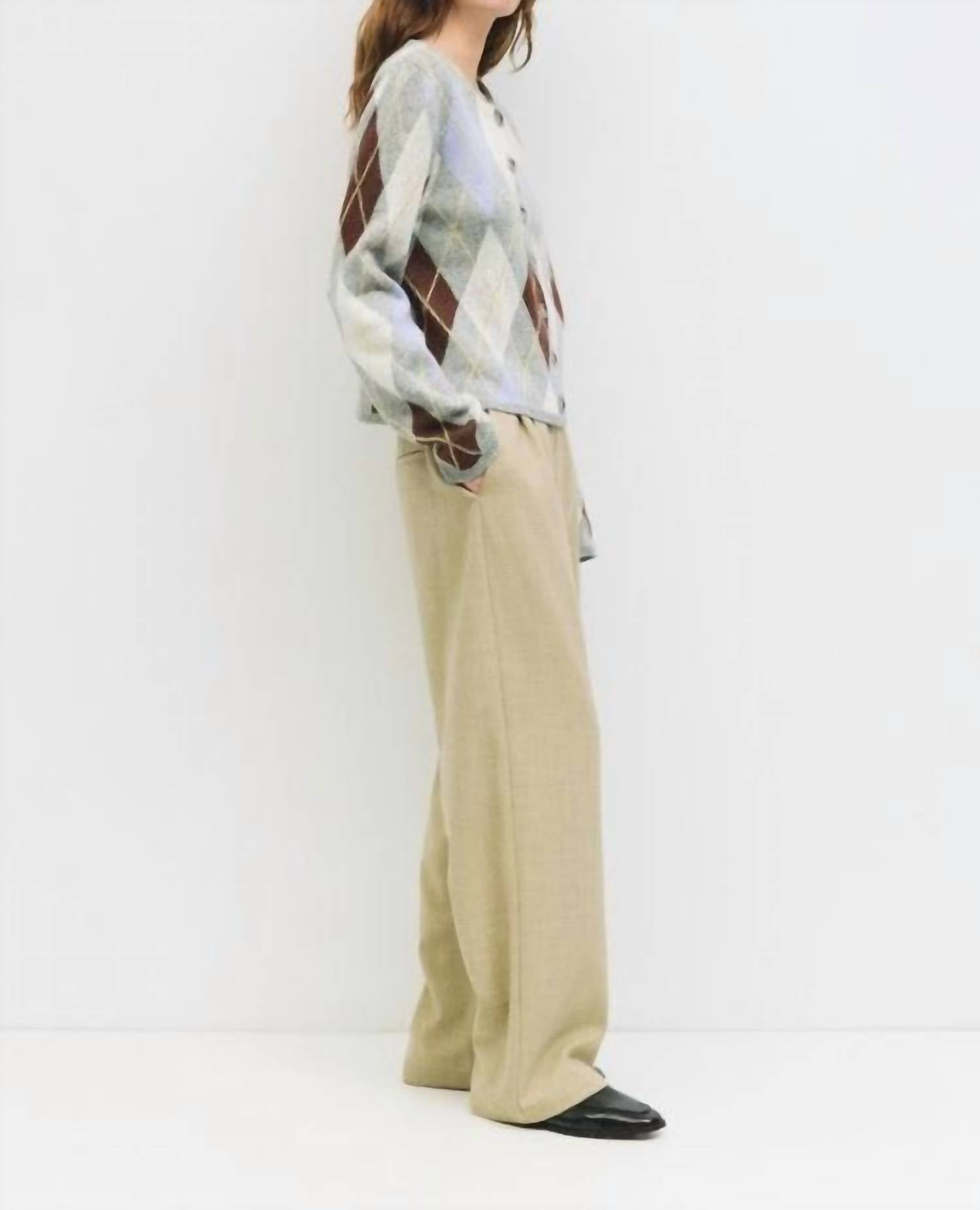 all : row Gayle Long Sleeves Cardigan in grey - women's cardigan - view 4