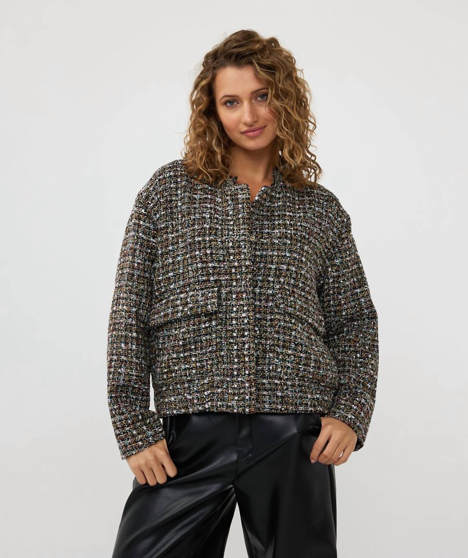Esqualo - Tove Tweed Bomber Jacket