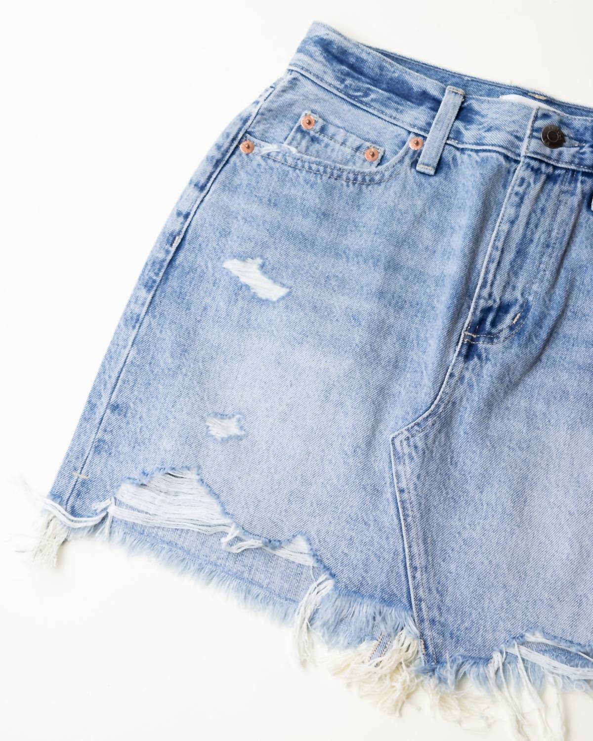 PISTOLA Rumi Mini Skirt in dolores park distressed - women's skirt - view 4