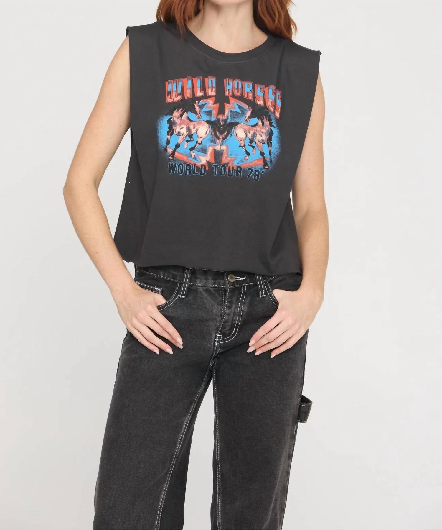 Project Social T - Wild Horses Tank Top