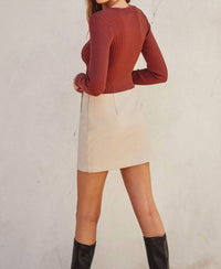 Dress Forum - Vegan Leather Mini Skirt