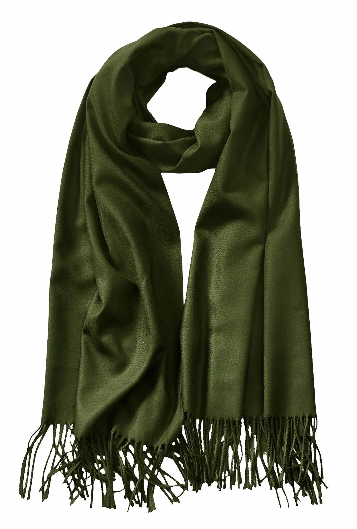 Made By Johnny - Women's Large Silky Cashmere Scarf