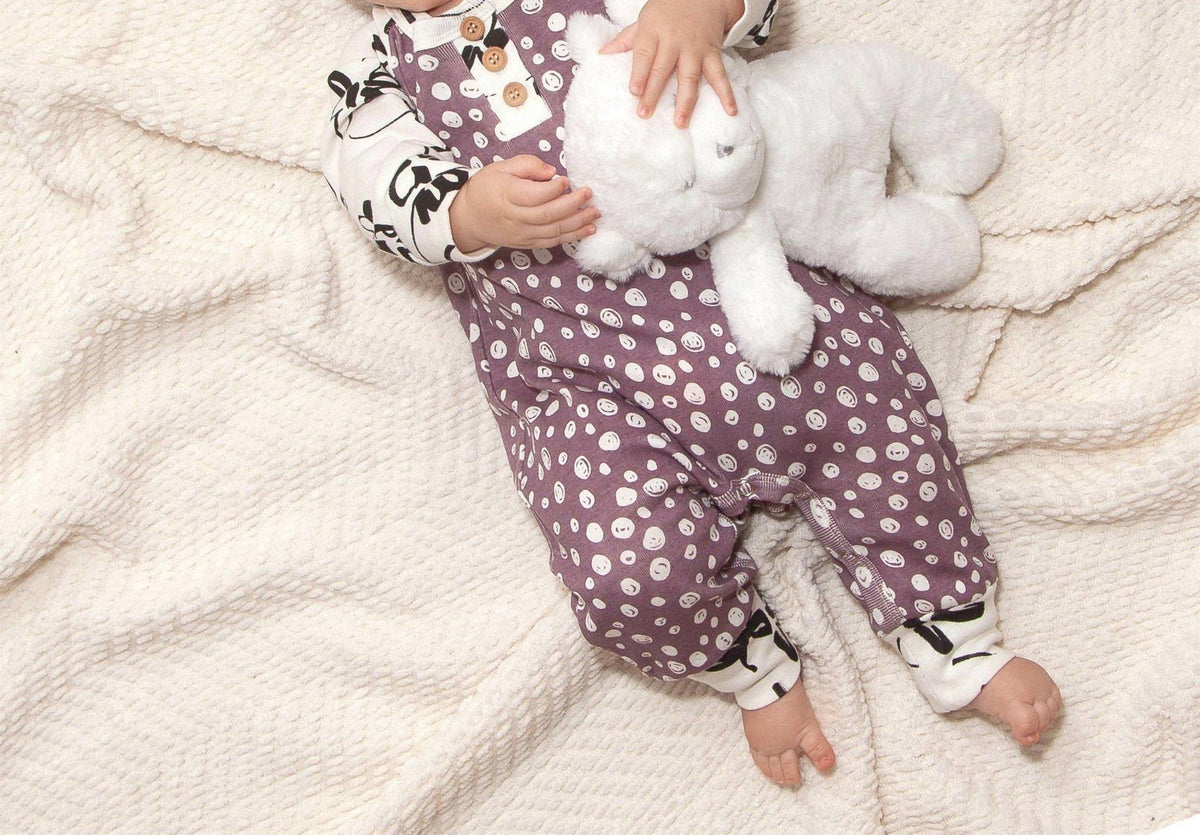Tesa Babe - Newborn Baby Girls Painterly Petals Henley Romper