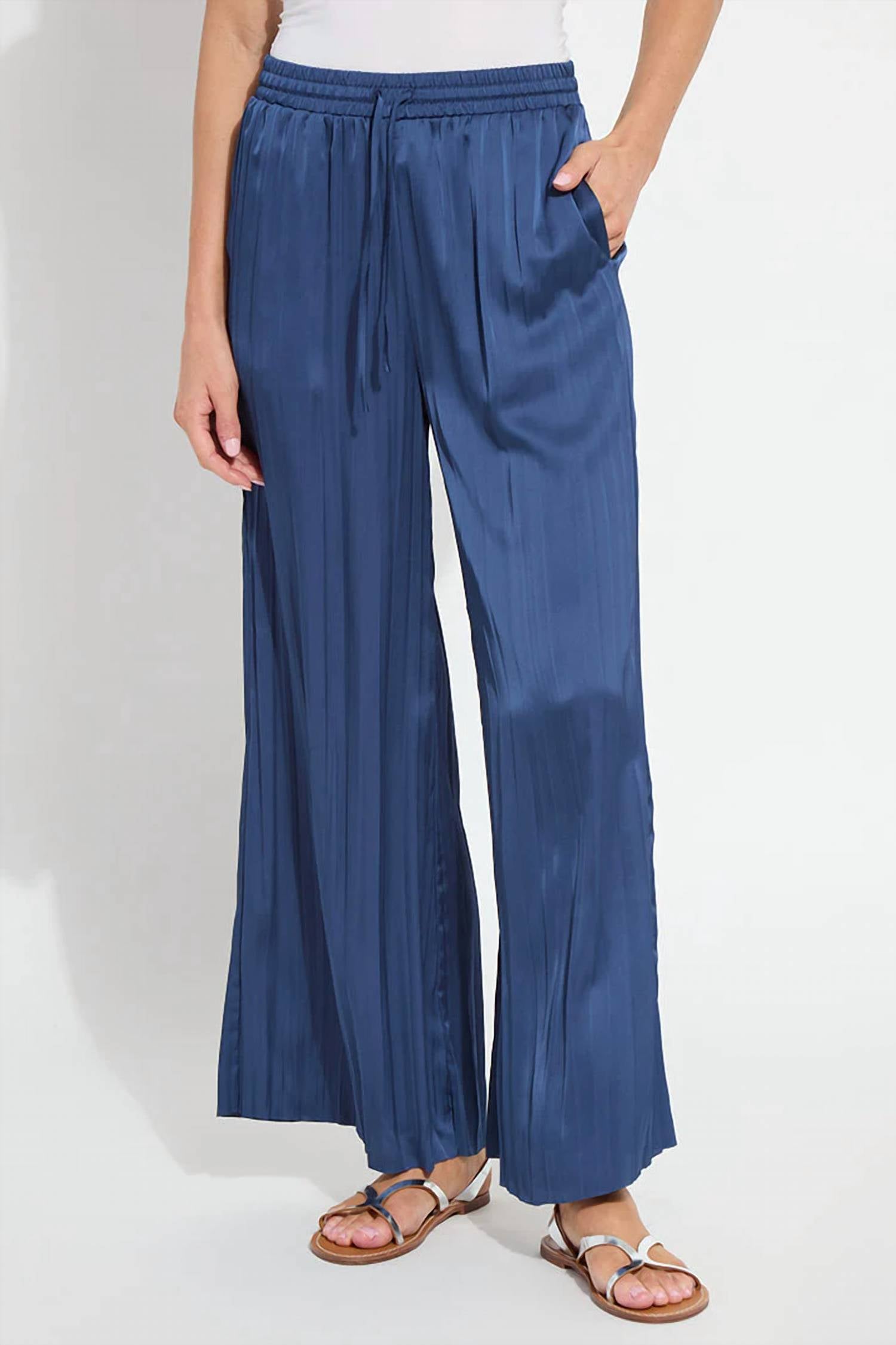 Lysse - Packable Pleated Palazzo Pant