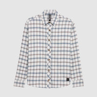 Fox Racing Women's Survivalist Core Flannel Long Sleeve Shirt in light gray - women's shirt