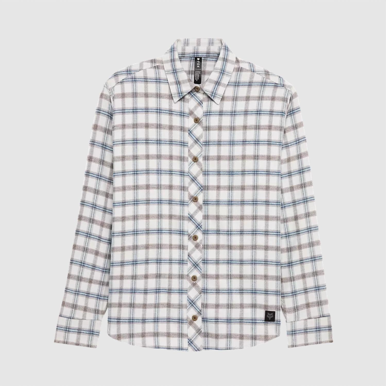 Fox Racing Women's Survivalist Core Flannel Long Sleeve Shirt in light gray - women's shirt