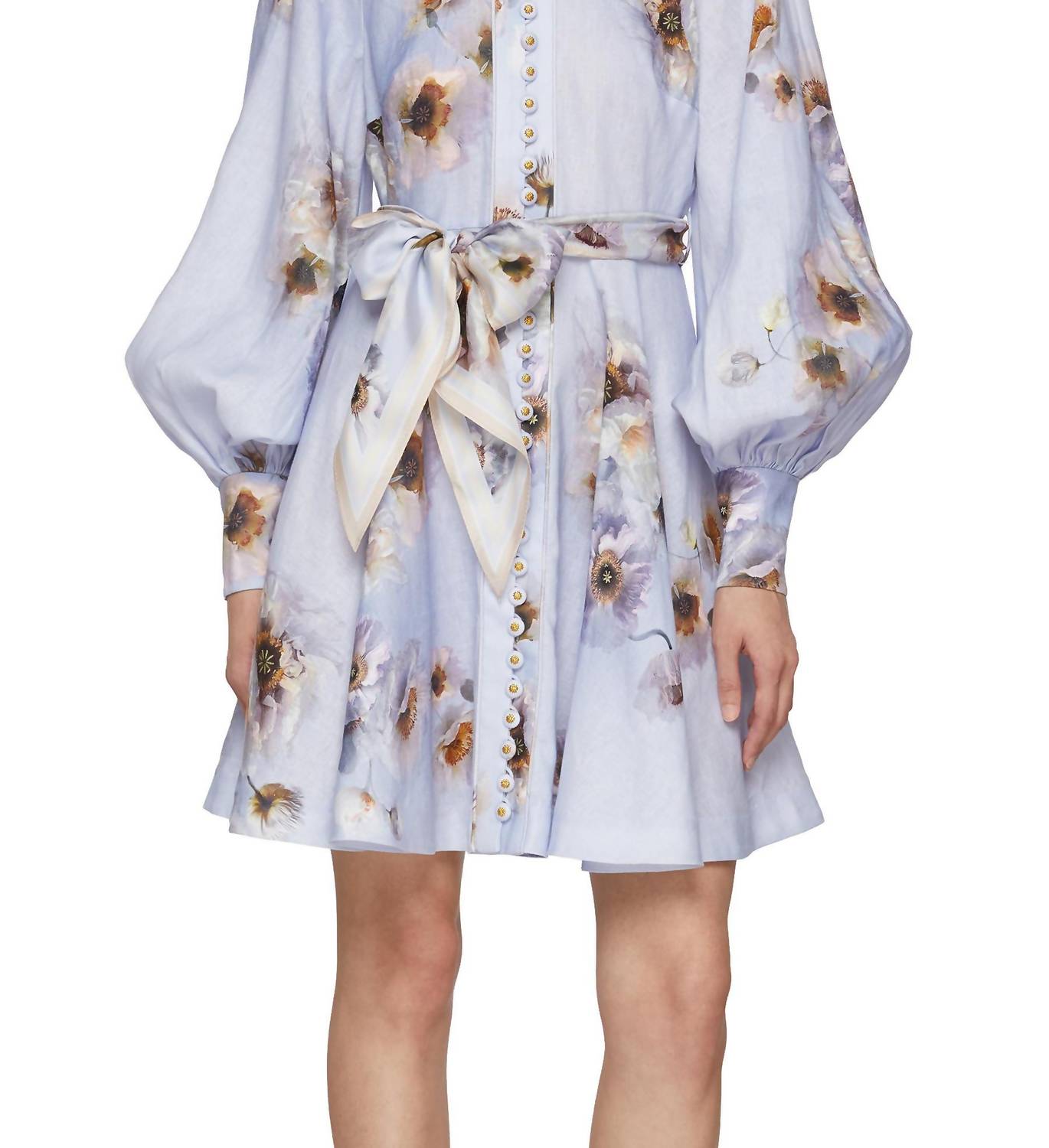 Zimmermann - Hypnotic Buttoned Mini Dress