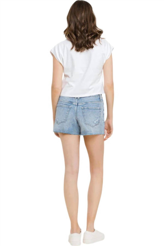 Vervet By Flying Monkey - Mid Rise Holly Shorts - PLUS
