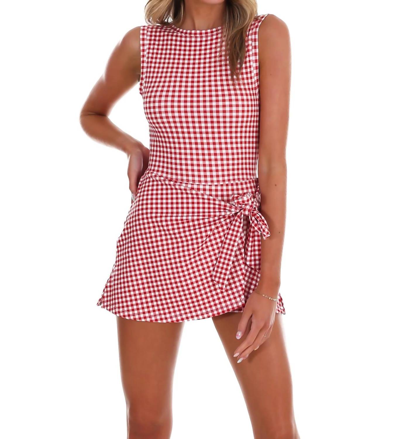Kimberly C - Simply Sweet Gingham Wrap Dress