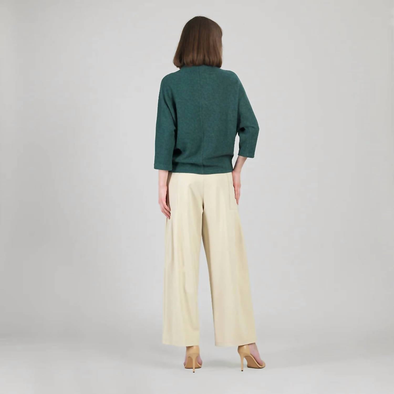 Clara Sunwoo - Plush Ribbed Funnel Neck Sweater