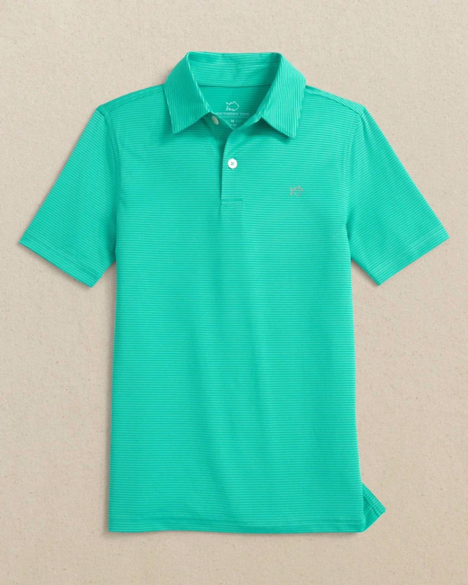 Southern Tide - Boy's Driver Meadowbrook Stripe Performance Polo