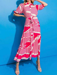 Flying Tomato - Seaside Stripe Maxi Dress