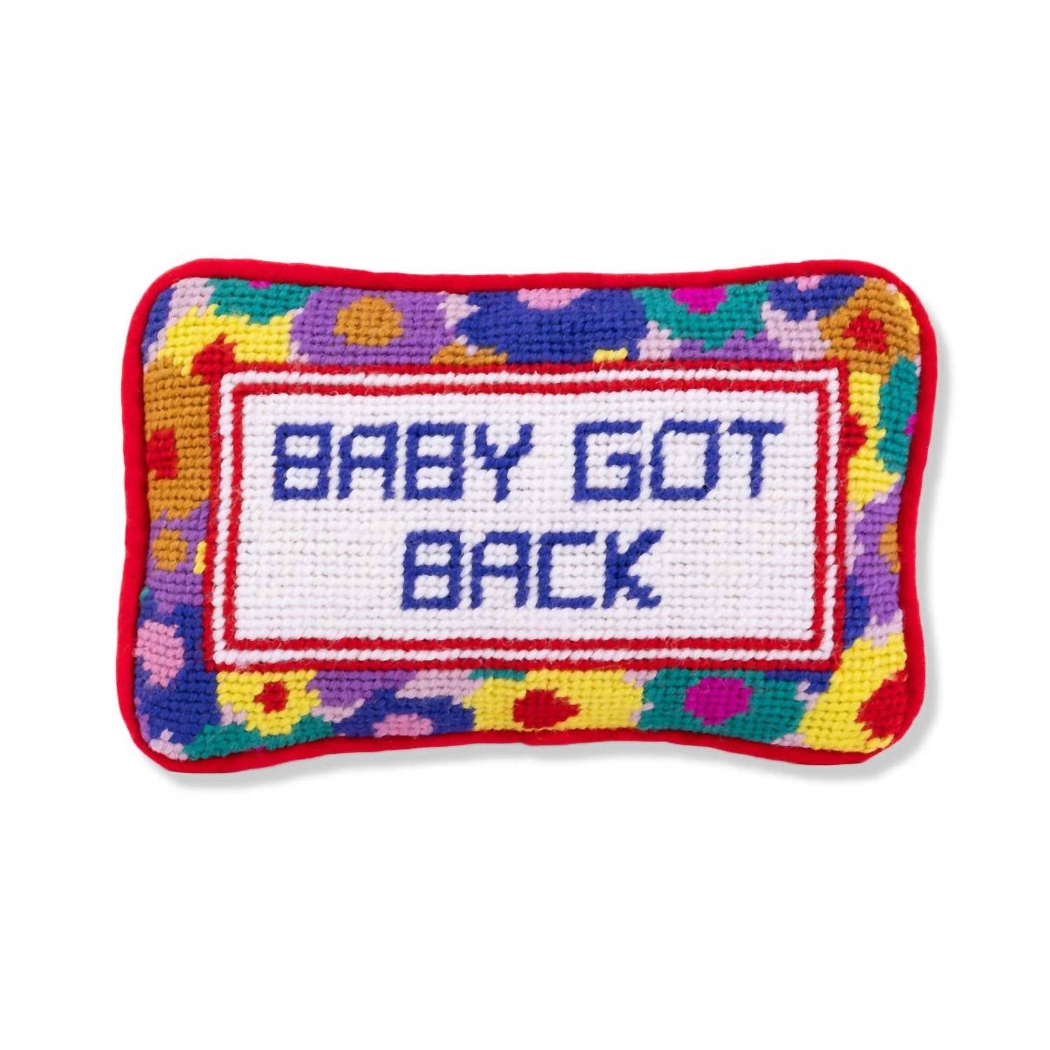Furbish Studio - Baby Got Back Mini Needlepoint Pillow