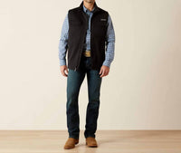 ARIAT Men's Sentinel Softshell Vest in phantom - men's jacket - alternate view