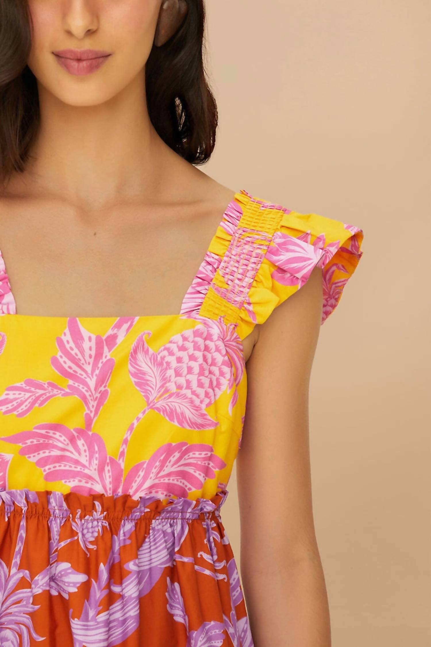 Farm Rio - Square Neck Mini Dress