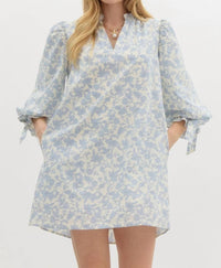 Entro - Floral Print Pullover Mini Dress