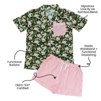 Laree + Co. - Women's Magnolia Bamboo Luxe Lounge Short Set