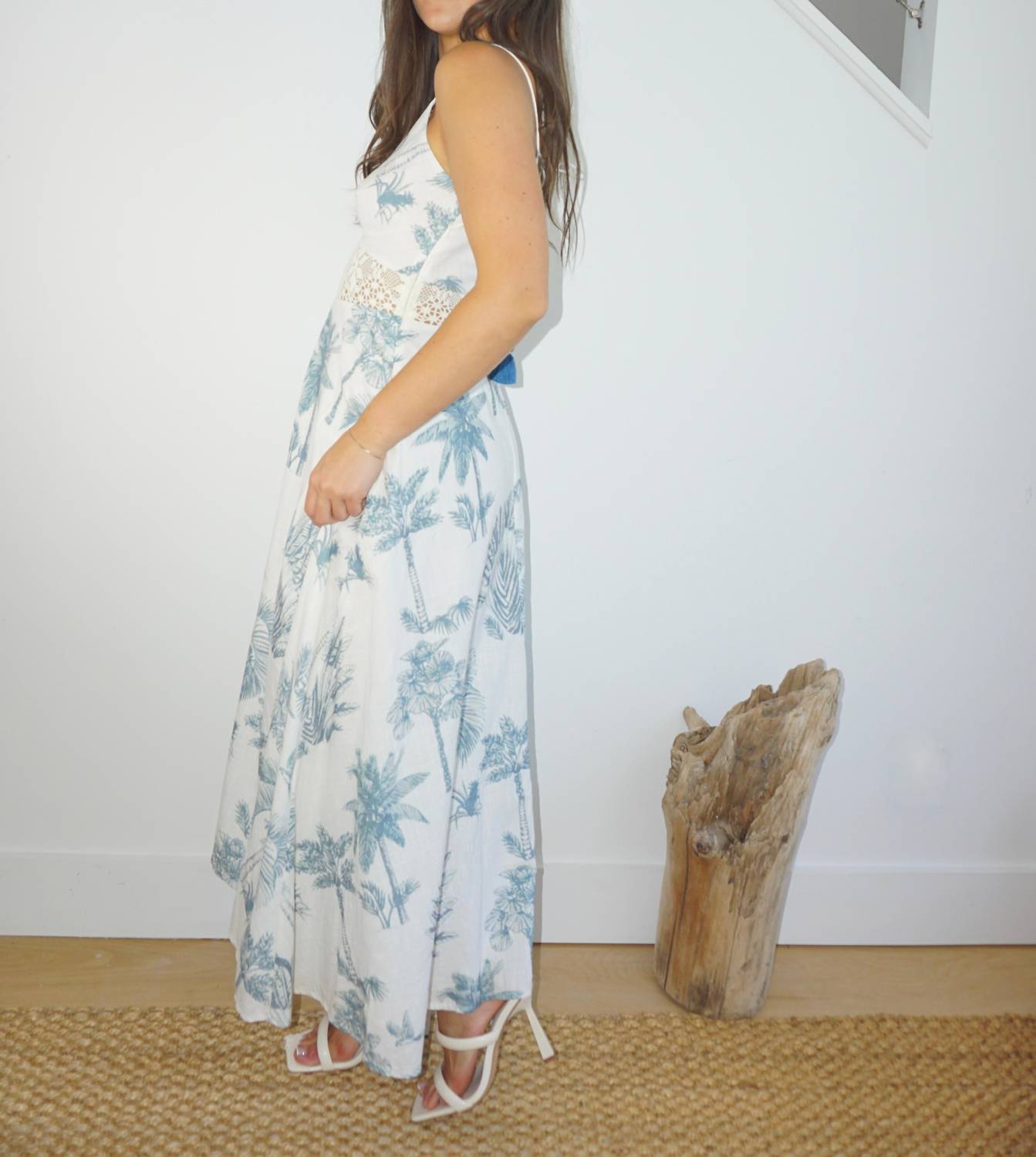 NIBI MTK Isabella Dress in teal - women's dress - alternate view