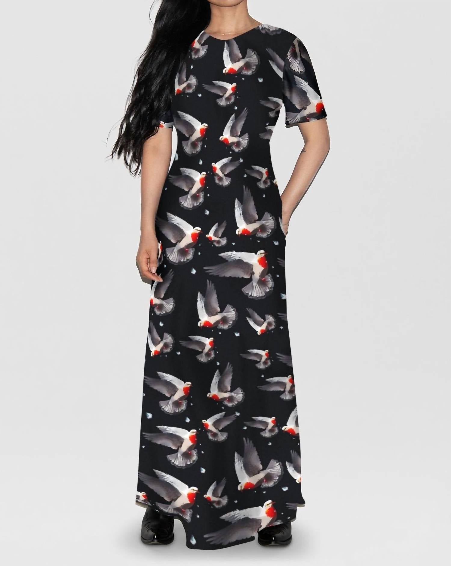 Silk Laundry - Short Sleeve Bias Dress