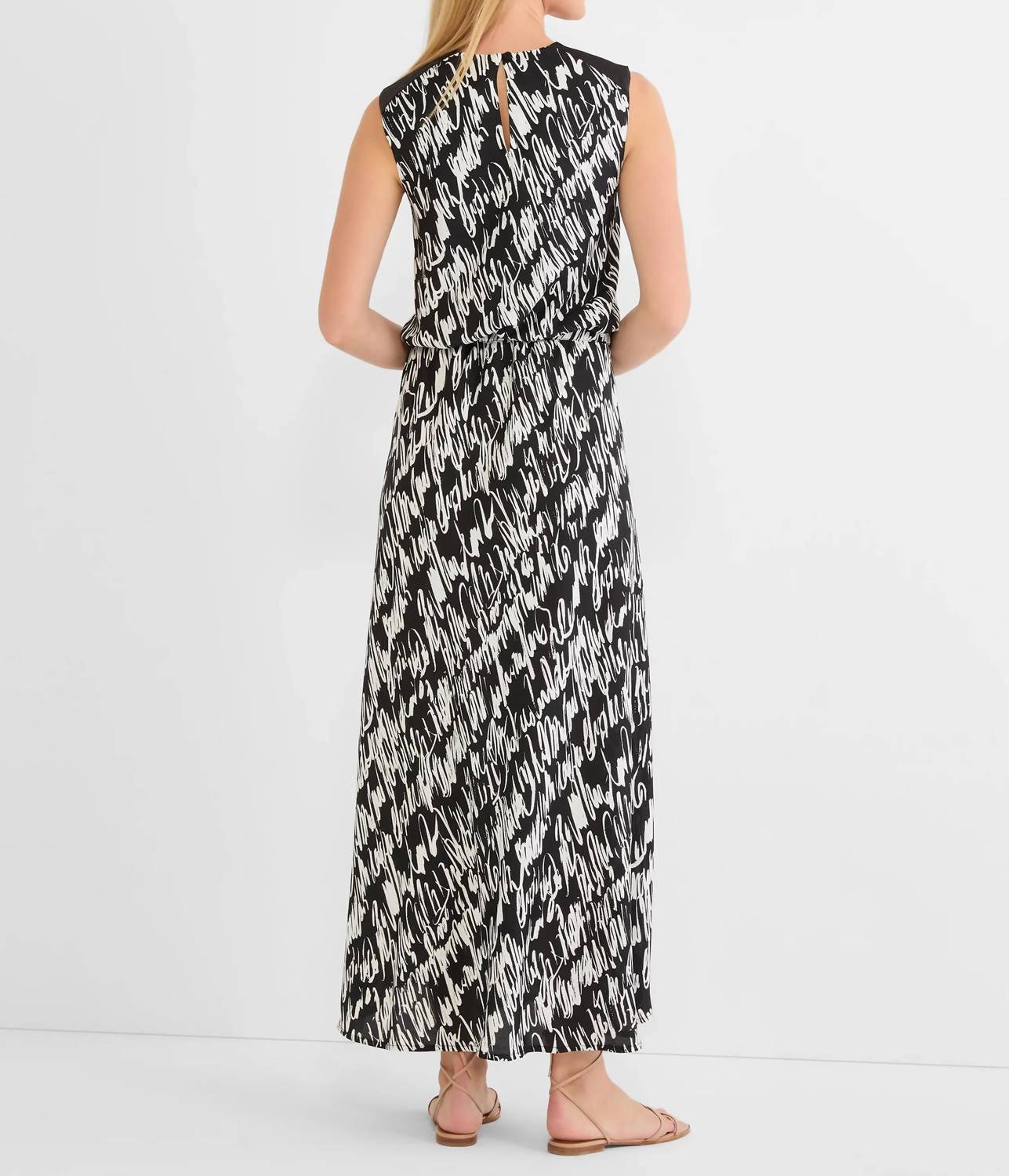 Nic + Zoe Cursive Margot Dress in black multi - women's dress - alternate view