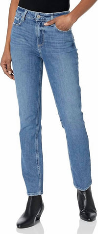 Paige - Cindy Vintage Denim High Rise Straight Leg Jeans
