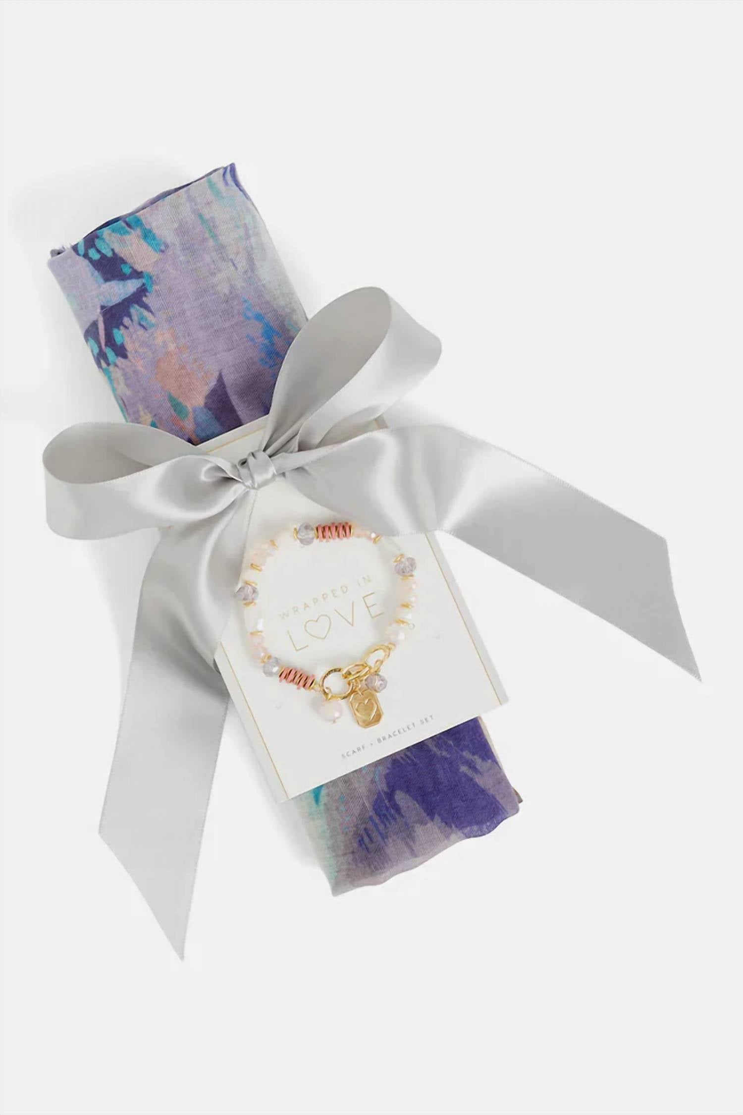 Coco + Carmen - Women's Scarf And Bracelet Set