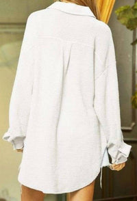 Davi & Dani - Waffle Knit Relaxed Fit Top