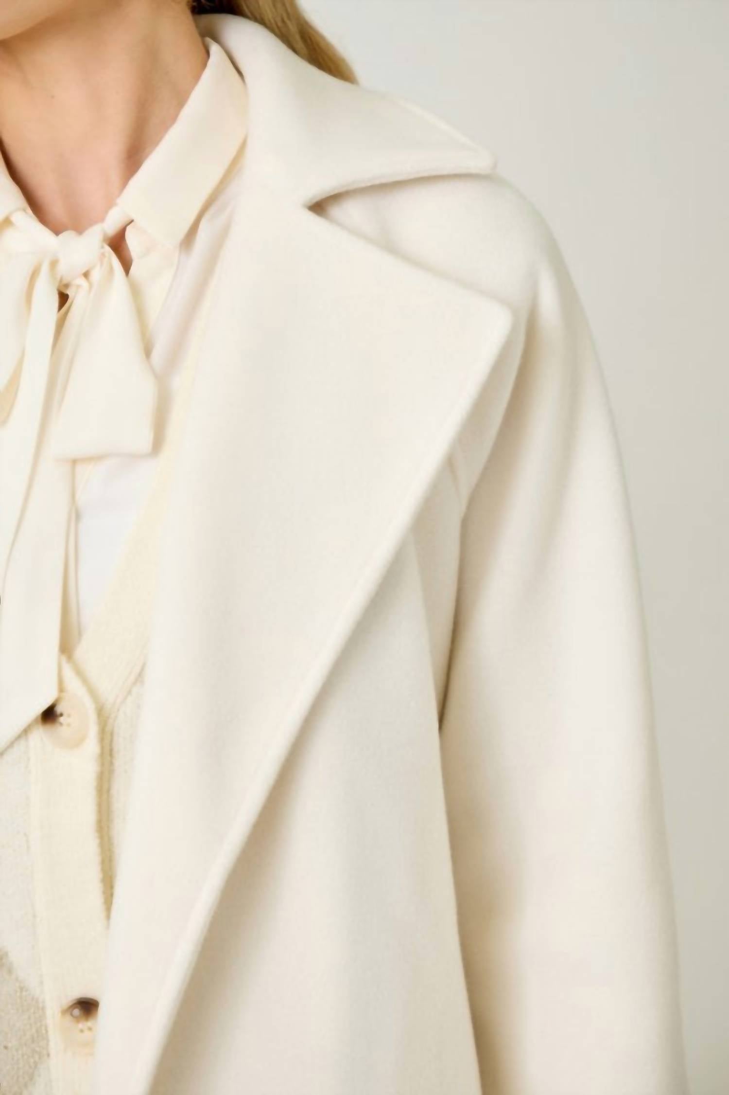 Mystree - Lapel Collar Robe Coat