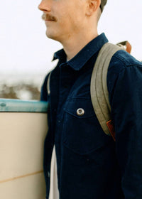 Iron & Resin Men's Mission Shirt in navy - men's jacket