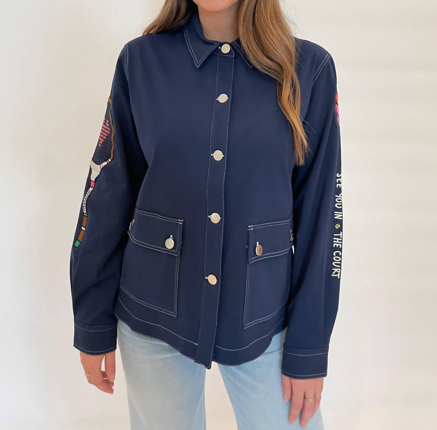 Vilagallo - Tennis Embellished Spring Jacket