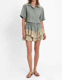 Greek Archaic Kori - Classic Triangle Cropped Pleates Shirt
