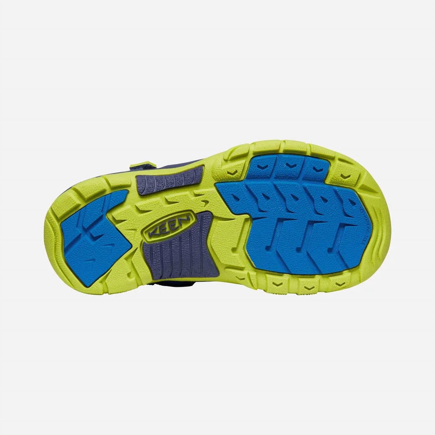Keen Boys Toddler Newport 2 Sandal in blue depths chartreuse - kids' sandal - view 4