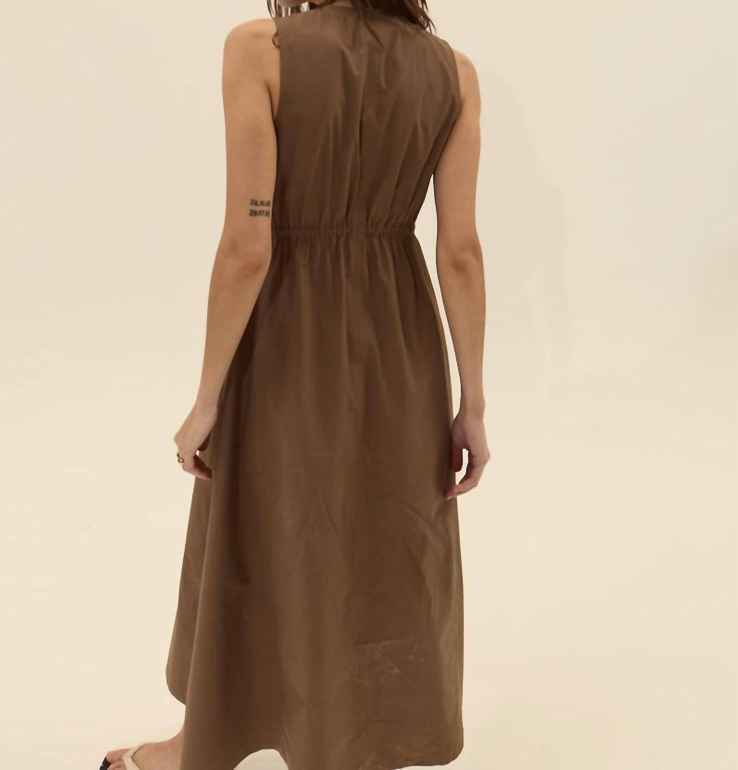 Deluc - Rubbens Poplin Sleeveless Maxi Dress