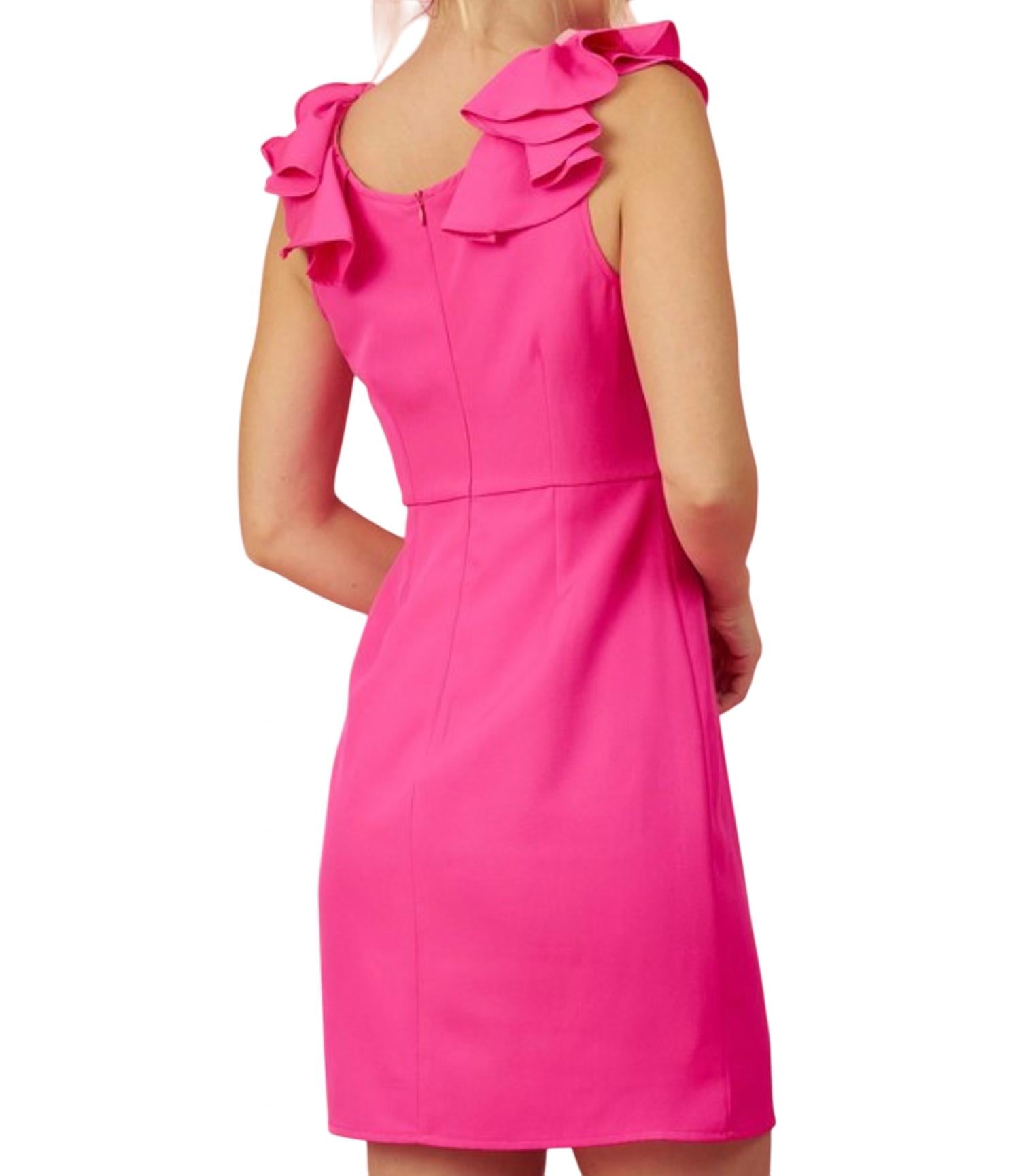 Fascination - Ruffle V-Neck Dress