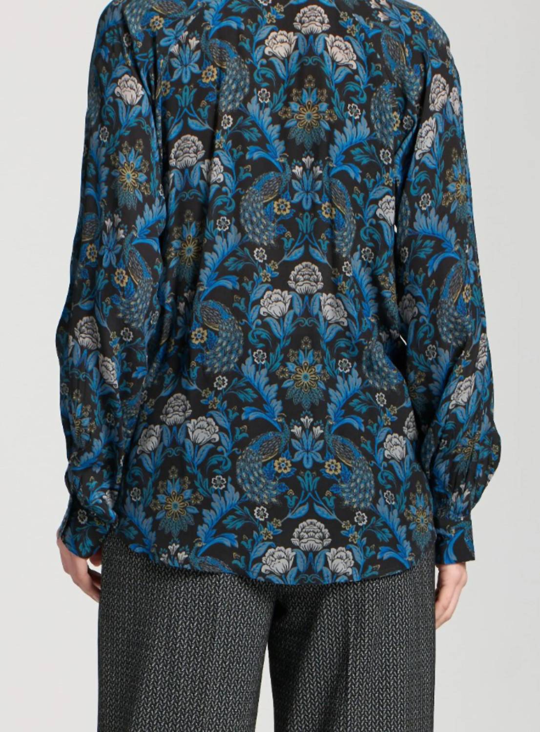 Apny - Floral Half Placket Blouse