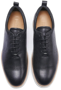 Shooz Wellness - Men's Merit Laser Wingtip Oxfords Shoes