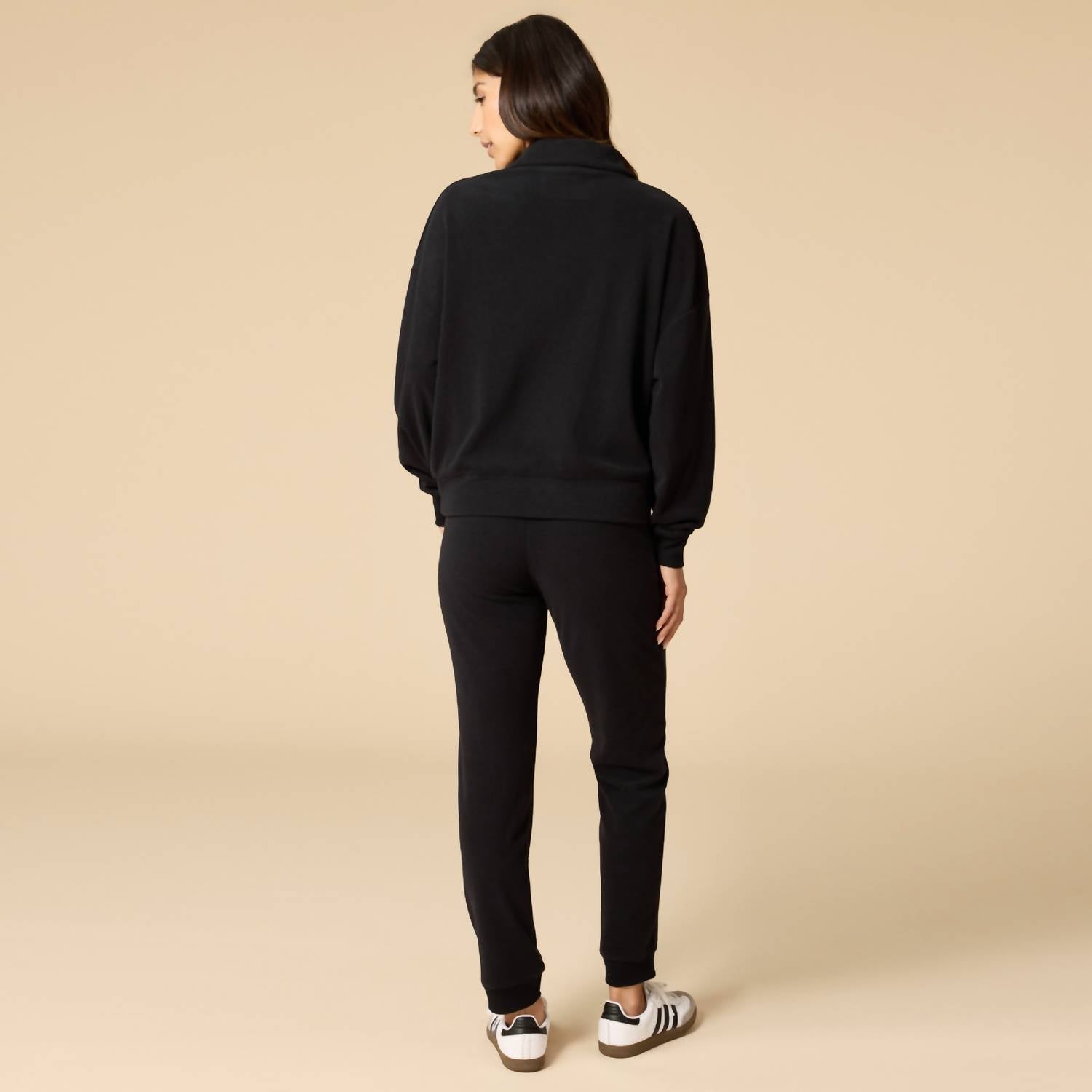 Softies - Vintage Velvet Quarter Zip With Jogger Pants Set