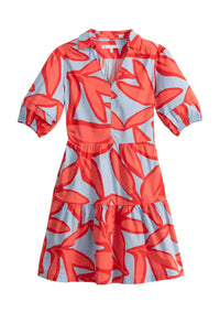 SOUTHERN TIDE Piper Garden Glory Printed Short Sleeve Dress in mint - women's dress - detail view