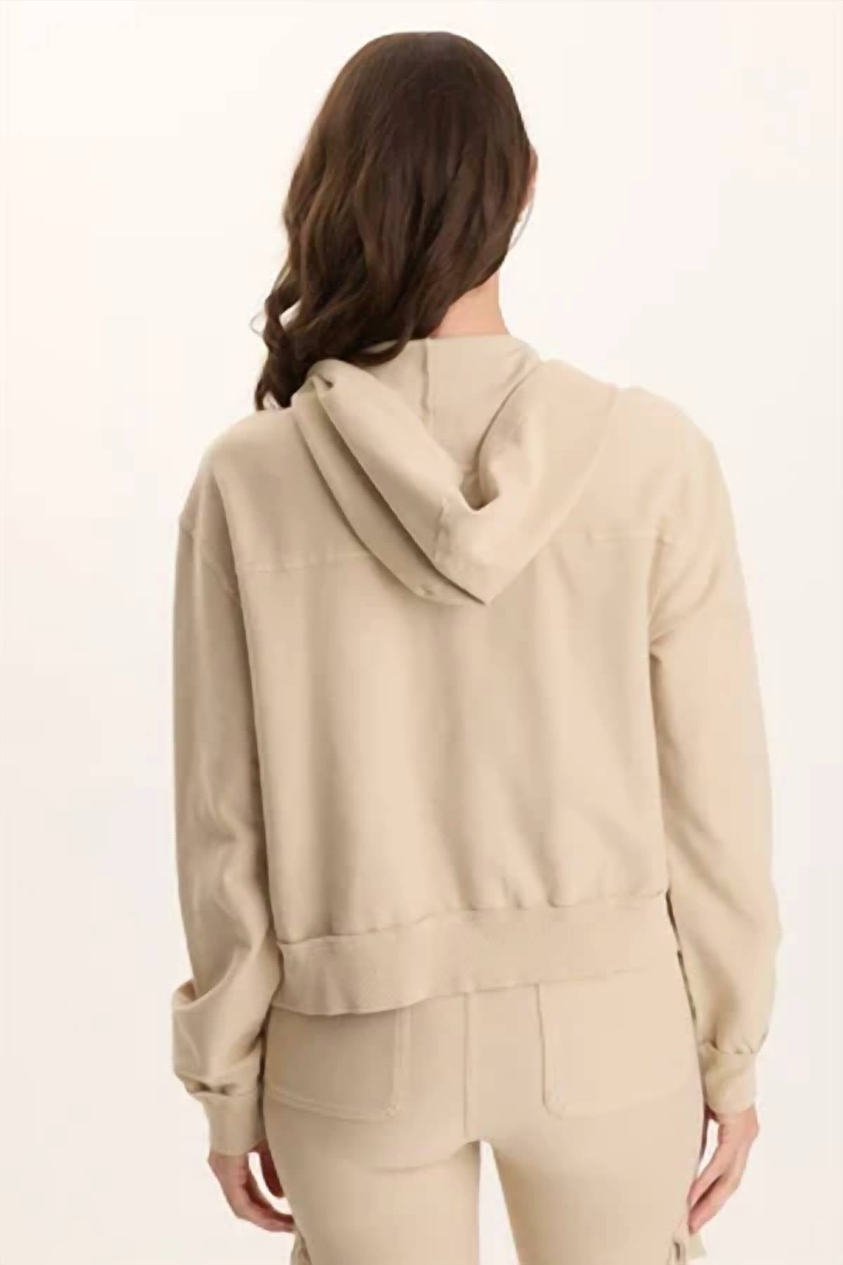 Xcvi - Balfore Twill Knit Hooded Bomber Jacket