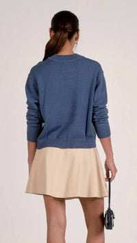 Elan - Colorblock Sweater Top