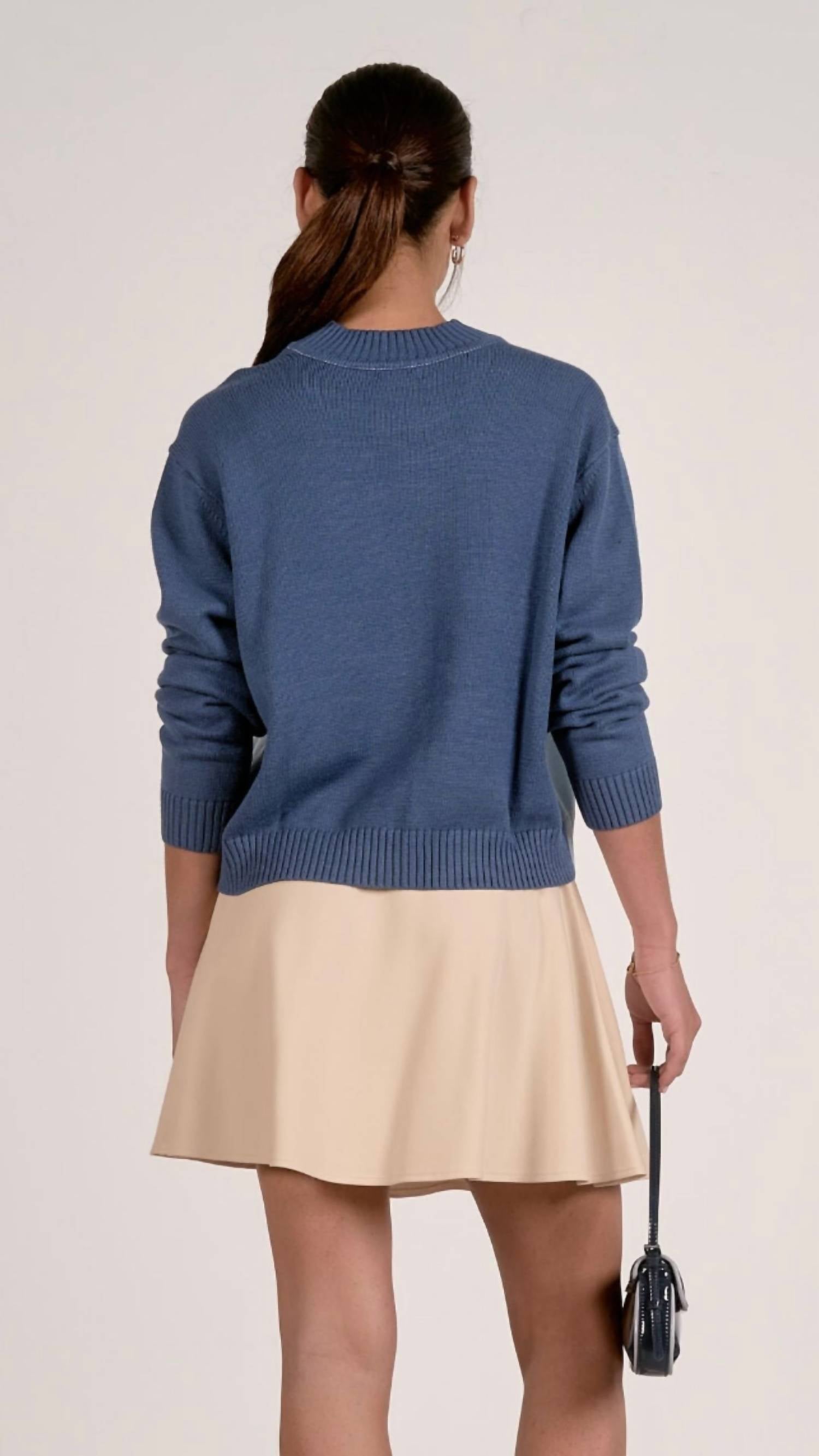 Elan - Colorblock Sweater Top
